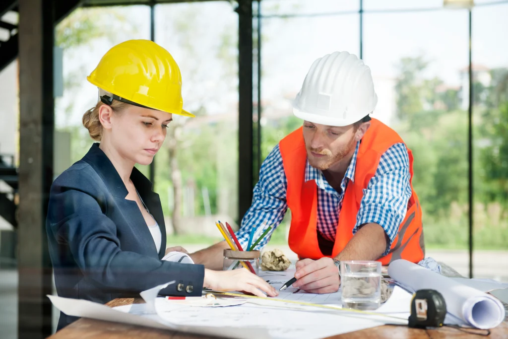 architect-engineer-discussion-brainstorming-construction-concept
