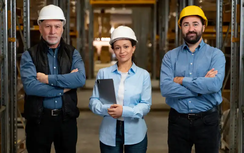 3 workers standing at workplace scaled 1