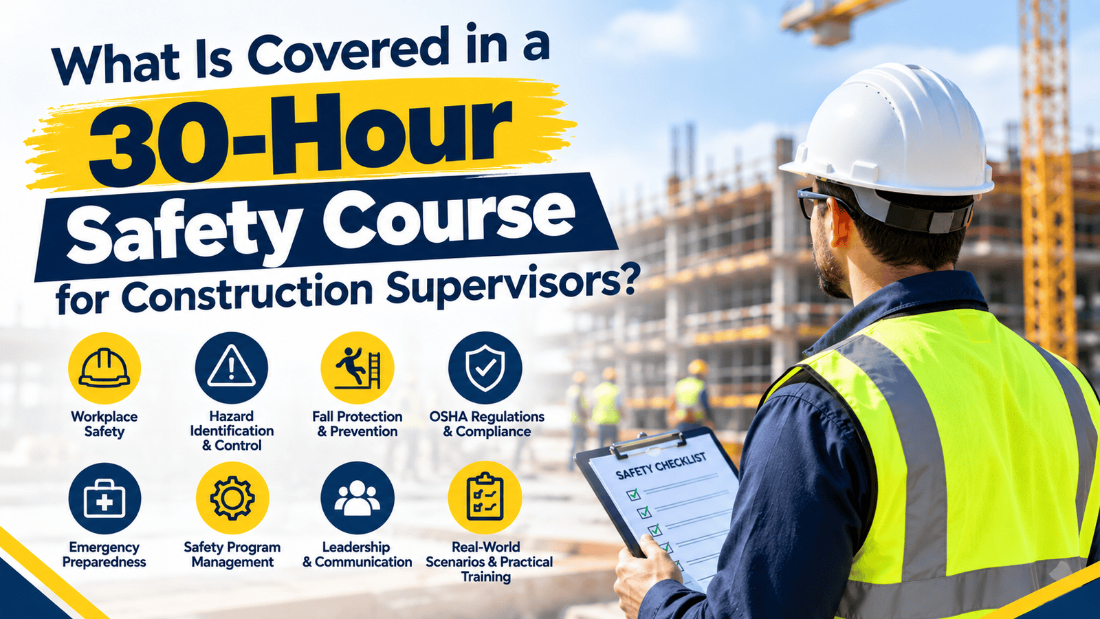 What Is Covered in a 30-Hour Safety Course for Construction Supervisors?